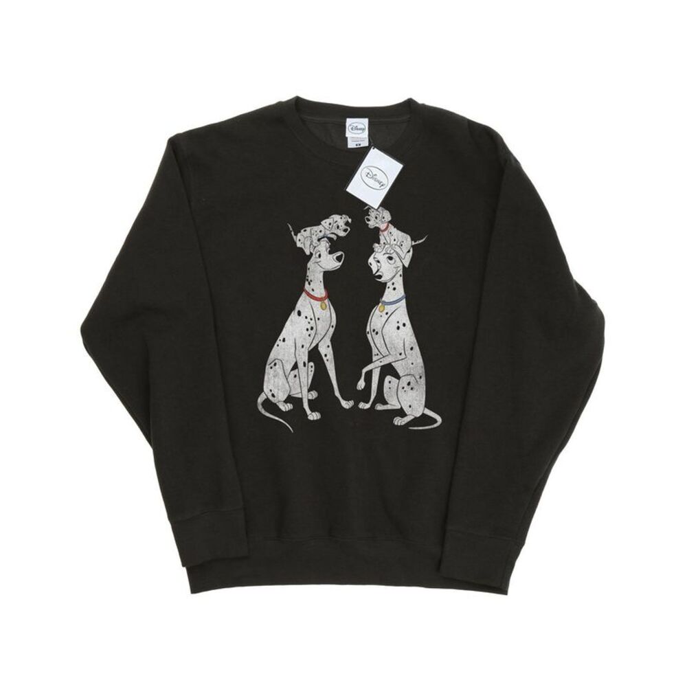 101 Dalmatians Womens/Ladies Pongo And Perdita Heather Sweatshirt / Light Graphi